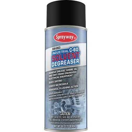 Sprayway Solvent Degreaser, Clear, 12 PK SW063